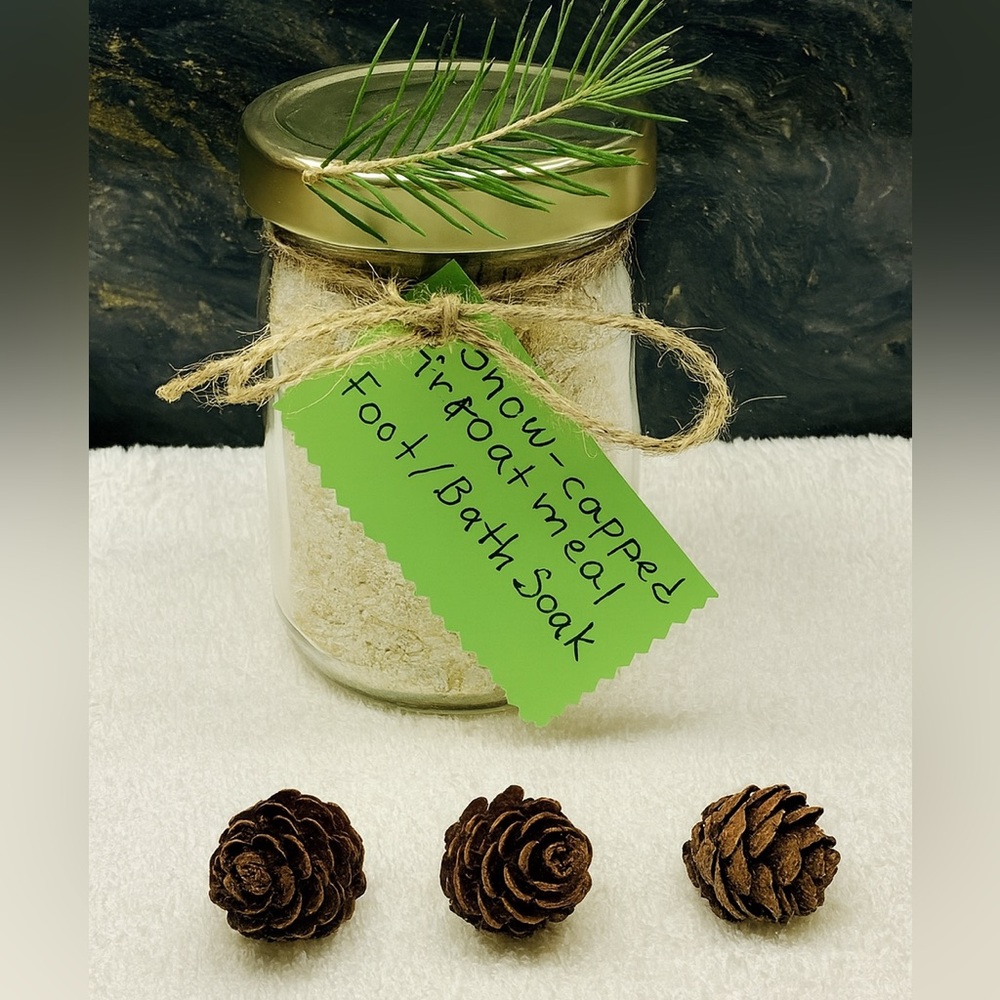 Snow-Capped Fir Oatmeal Bath Foot Soak New